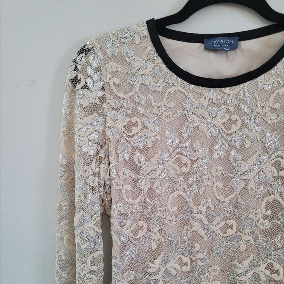 Gryphon Long sleeve lace dress Size M - Picture 5 of 16